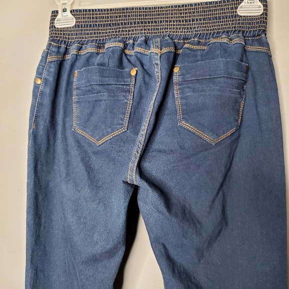 PARA  High-rise Skinny Jeans Elastic/paperback waist Size 15 - Picture 12 of 14